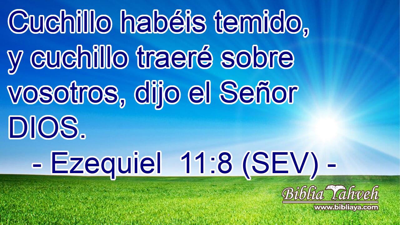 Cuchillo habéis temido, y cuchillo traeré sobre vosotros, dijo el Señor DIOS.