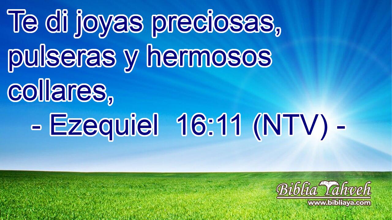 Te di joyas preciosas, pulseras y hermosos collares,