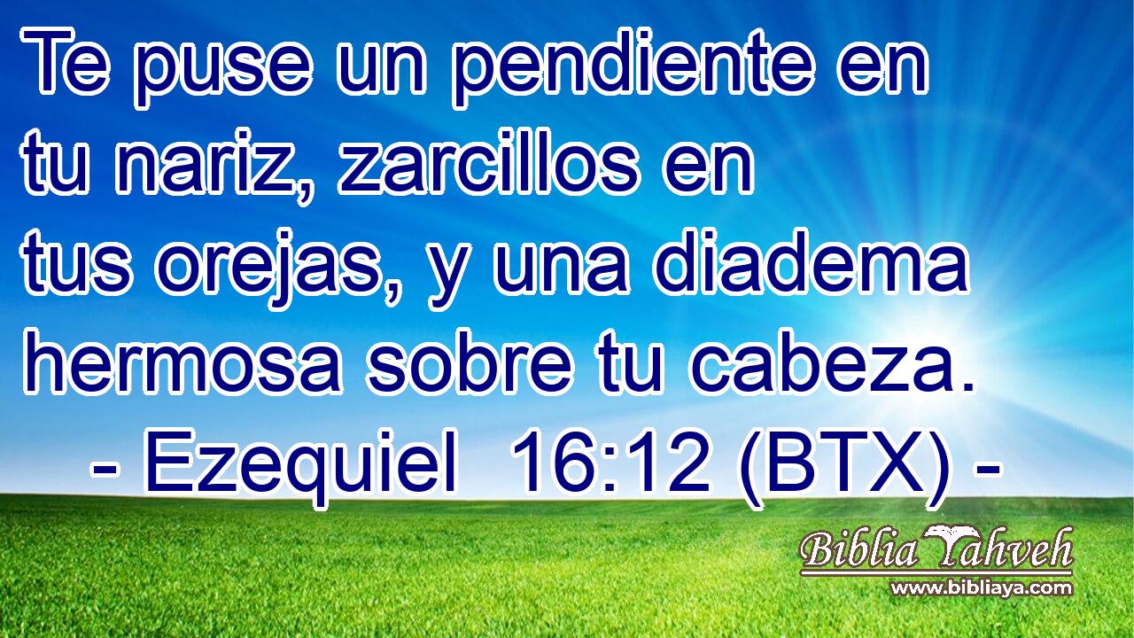Te puse un pendiente en tu nariz, zarcillos en tus orejas, y una diadema hermosa sobre tu cabeza.
