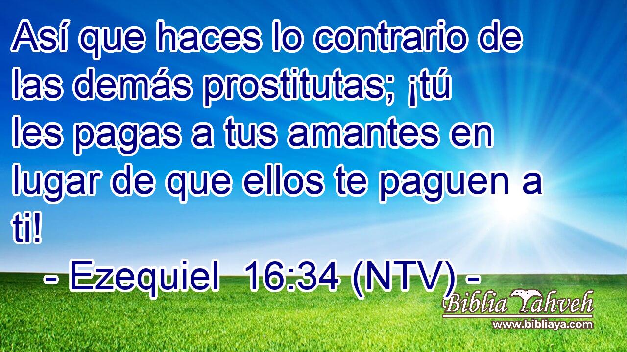 Así que haces lo contrario de las demás prostitutas; ¡tú les pagas a tus amantes en lugar de que ellos te paguen a ti!