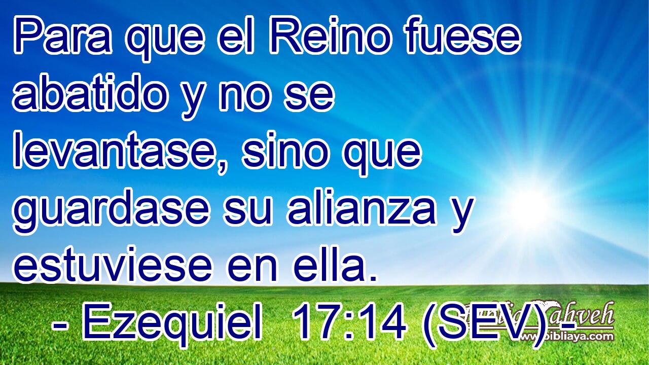 Para que el Reino fuese abatido y no se levantase, sino que guardase su alianza y estuviese en ella.