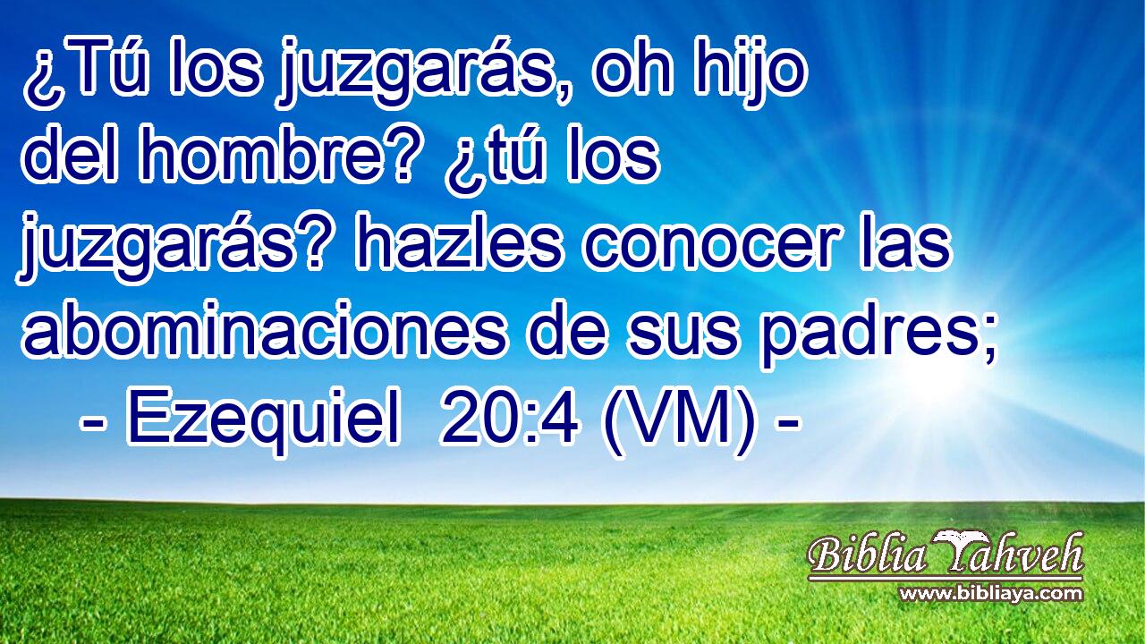  ¿Tú los juzgarás, oh hijo del hombre? ¿tú los juzgarás? hazles conocer las abominaciones de sus padres; 