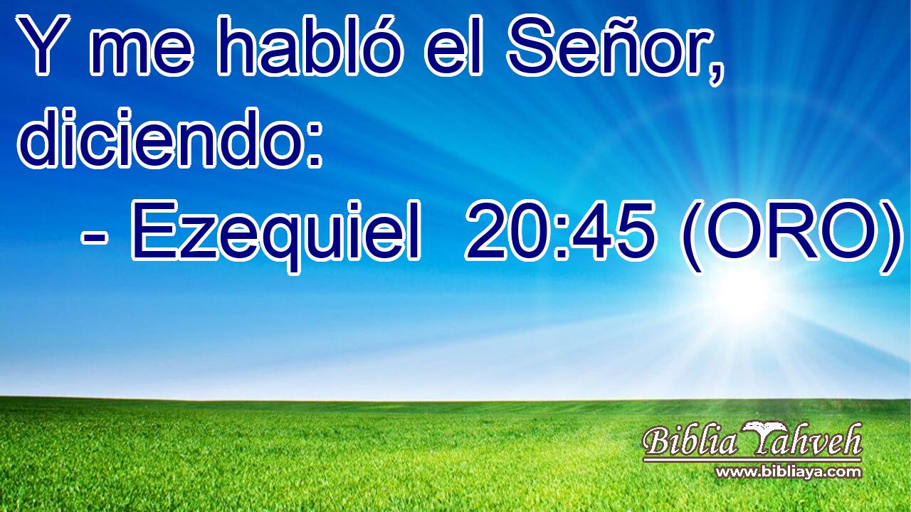  Y me habló el Señor, diciendo: 