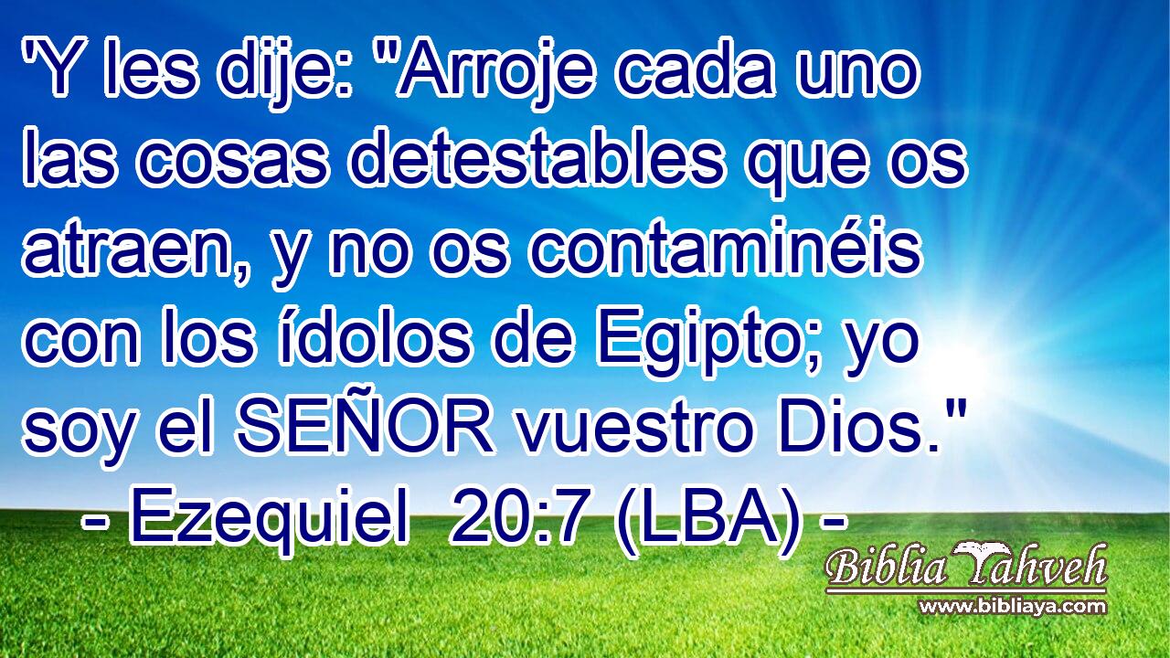 'Y les dije: 