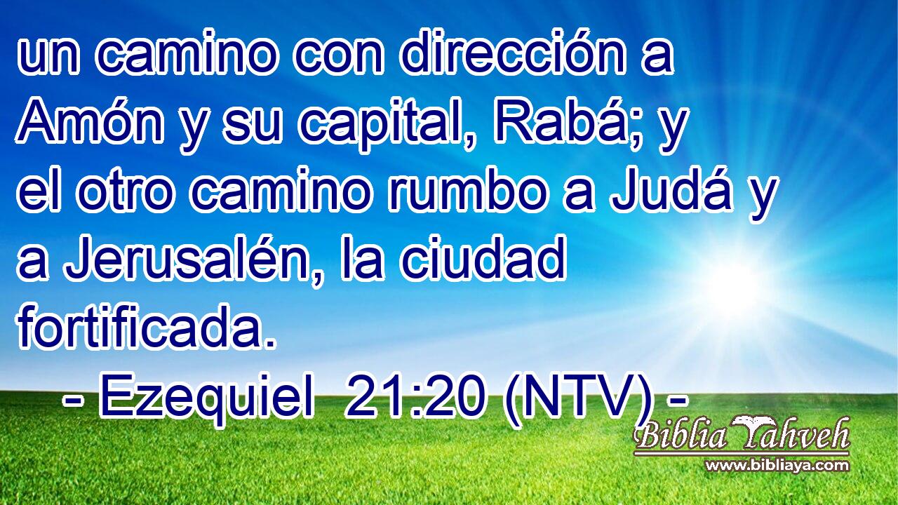 un camino con dirección a Amón y su capital, Rabá; y el otro camino rumbo a Judá y a Jerusalén, la ciudad fortificada.
