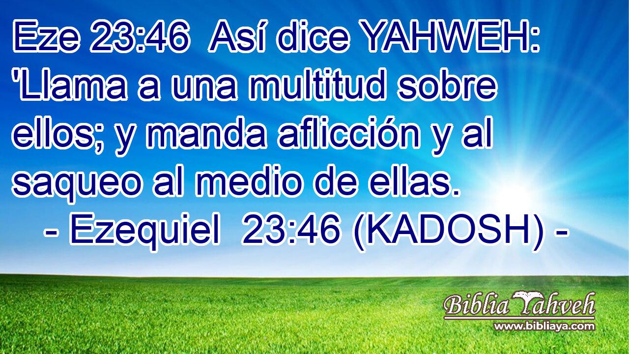  Así dice YAHWEH: 'Llama a una multitud sobre ellos; y manda aflicción y al saqueo al medio de ellas. 