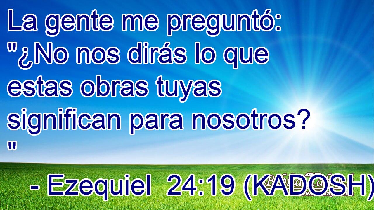  La gente me preguntó: 
