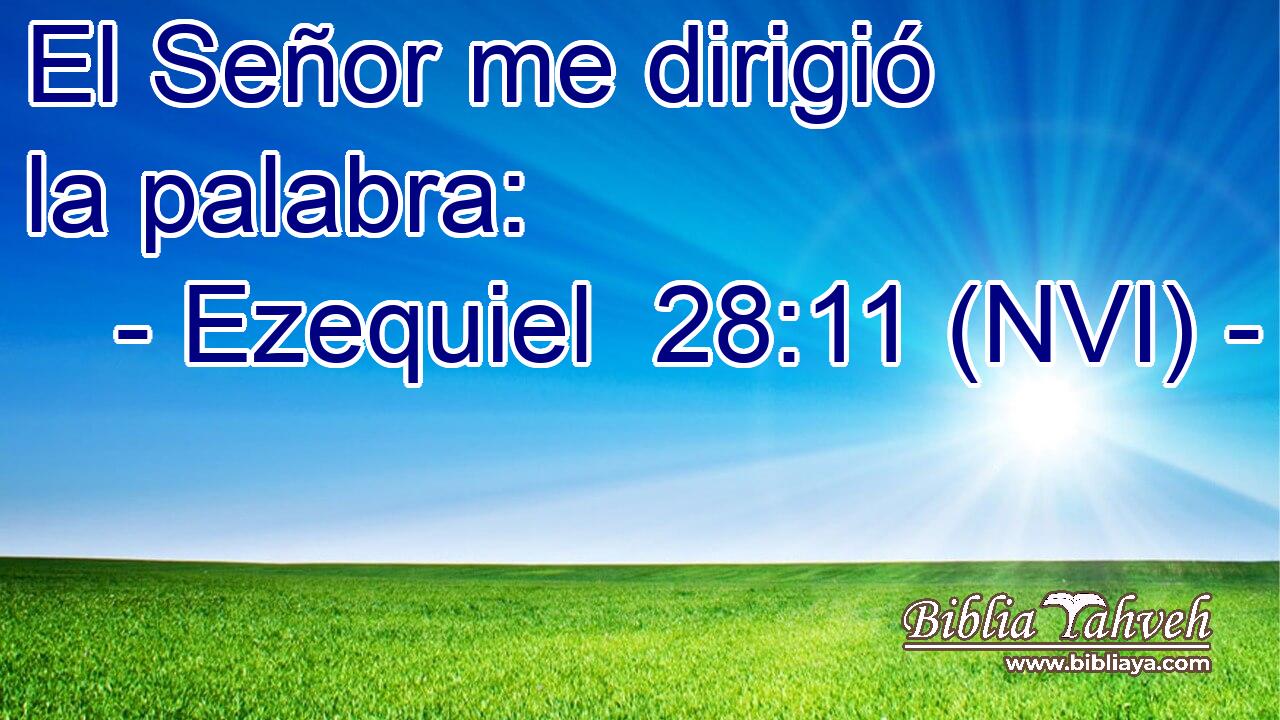  El Señor me dirigió la palabra: 