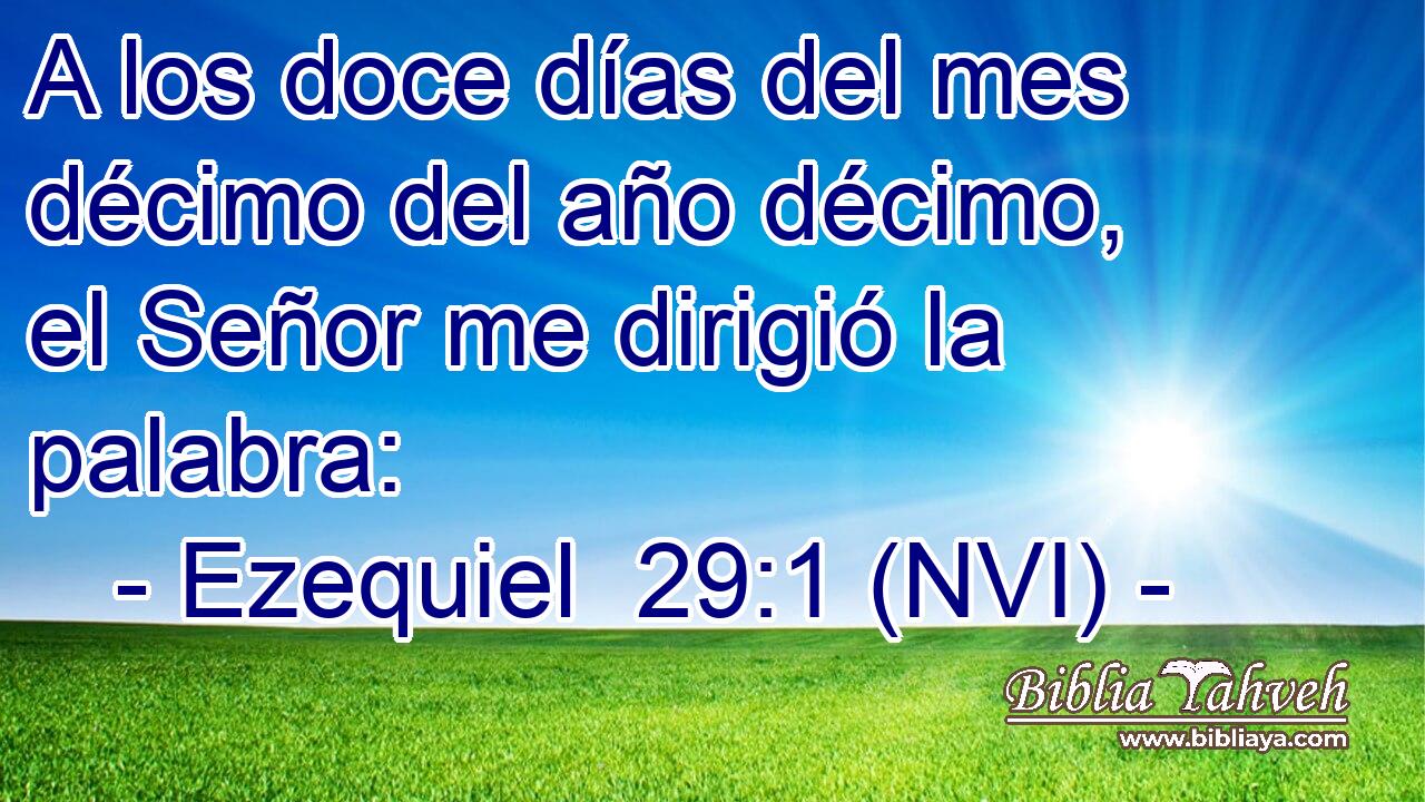  A los doce días del mes décimo del año décimo, el Señor me dirigió la palabra: 