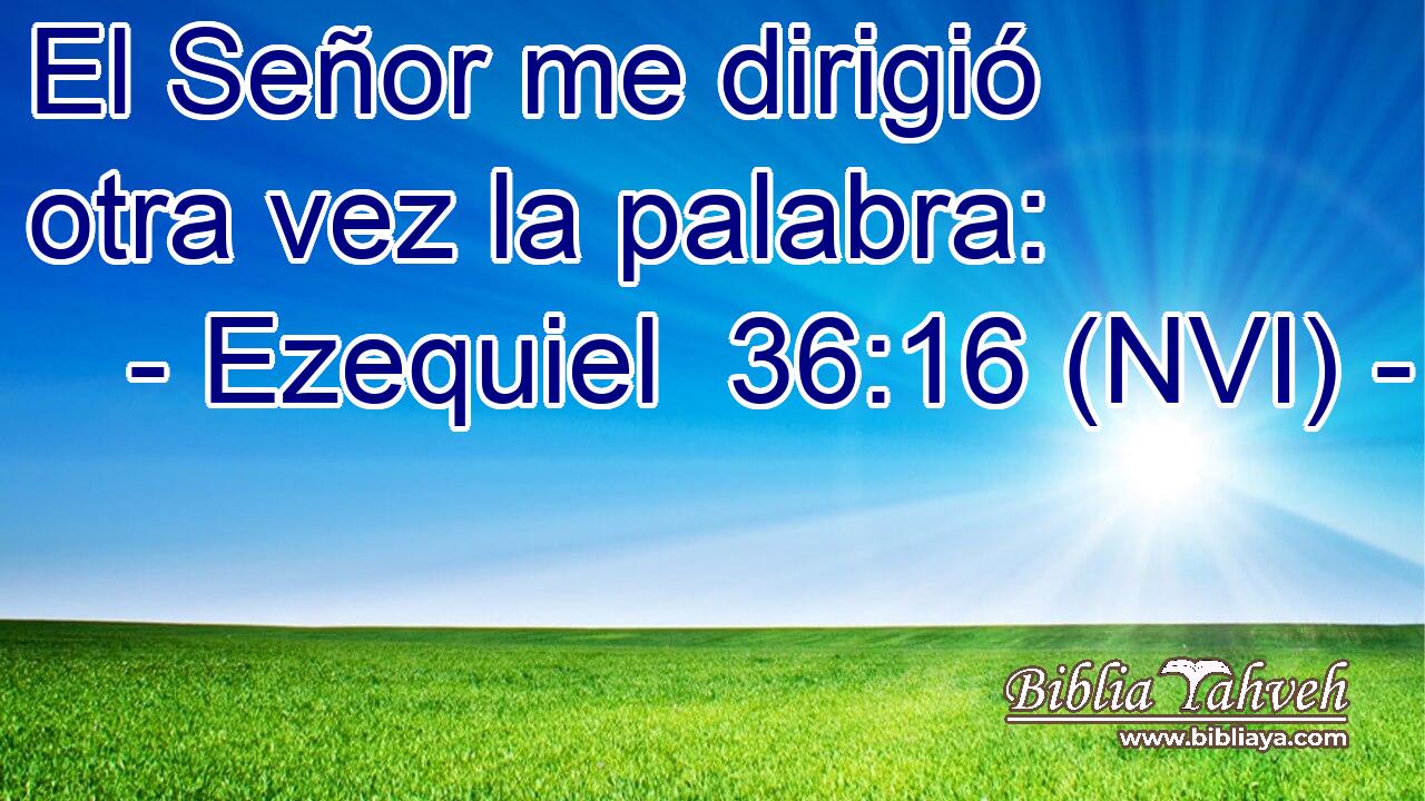  El Señor me dirigió otra vez la palabra: 
