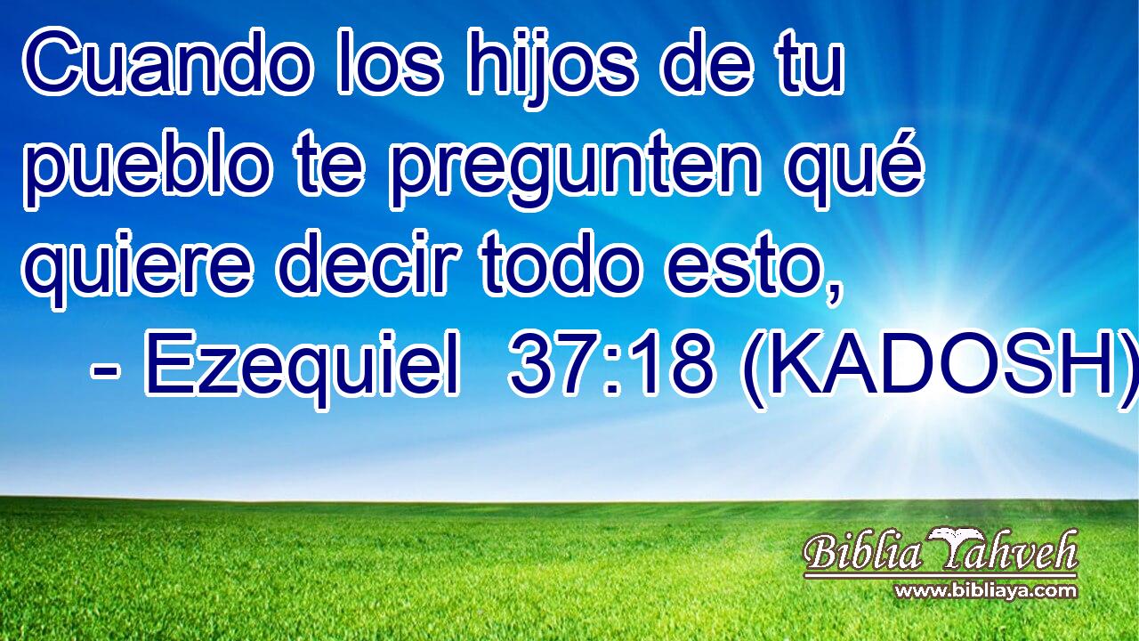 Cuando los hijos de tu pueblo te pregunten qué quiere decir todo esto, 