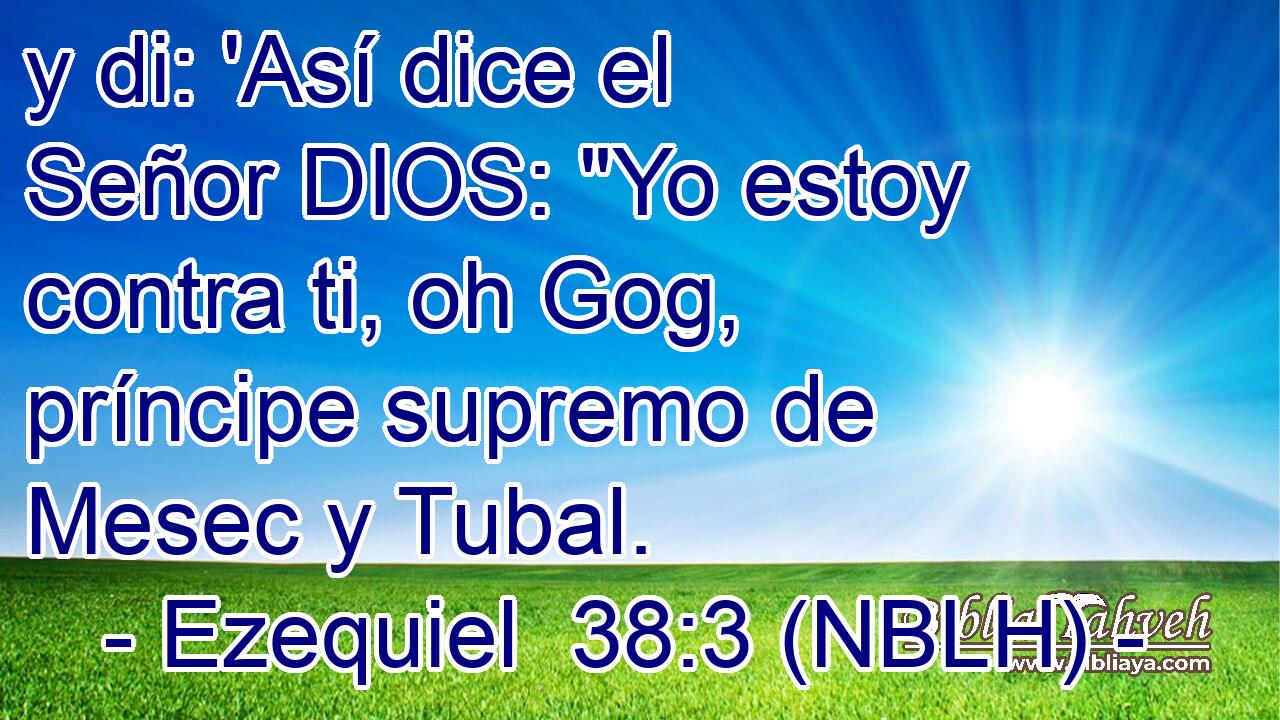  y di: 'Así dice el Señor DIOS: 