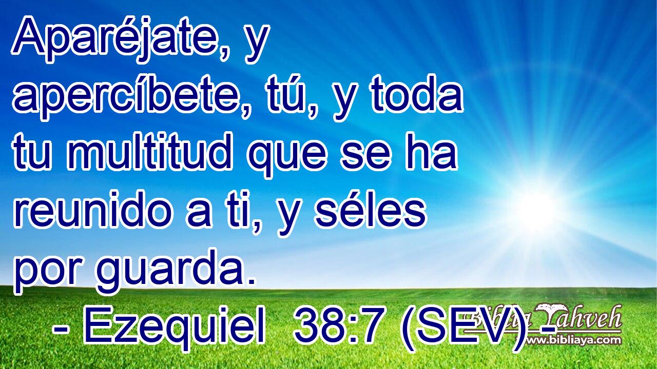 Aparéjate, y apercíbete, tú, y toda tu multitud que se ha reunido a ti, y séles por guarda.