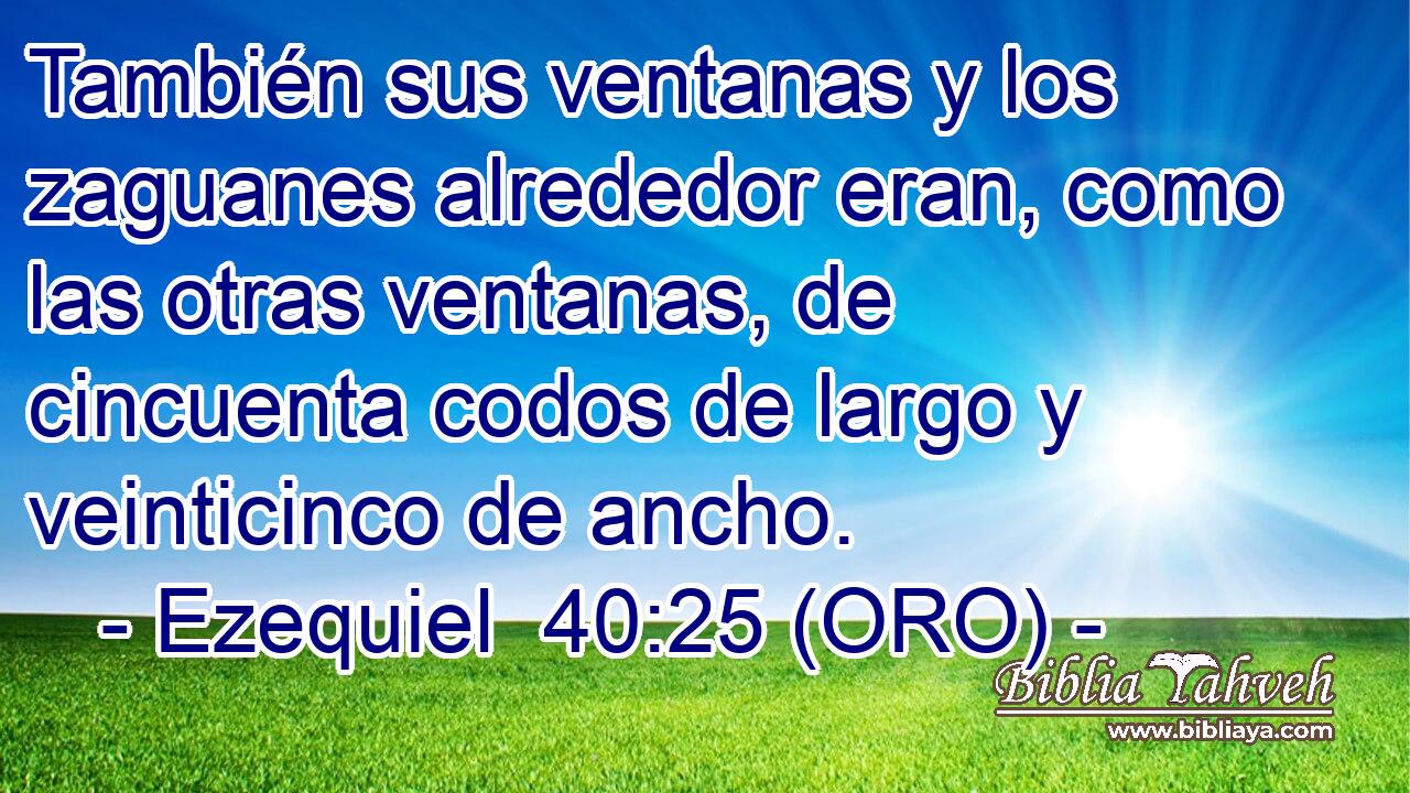  También sus ventanas y los zaguanes alrededor eran, como las otras ventanas, de cincuenta codos de largo y veinticinco de ancho. 