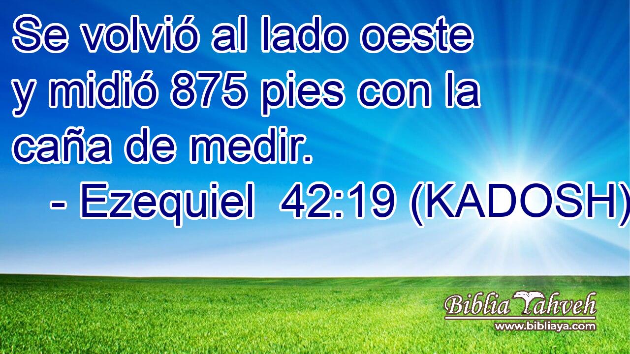  Se volvió al lado oeste y midió 875 pies con la caña de medir. 