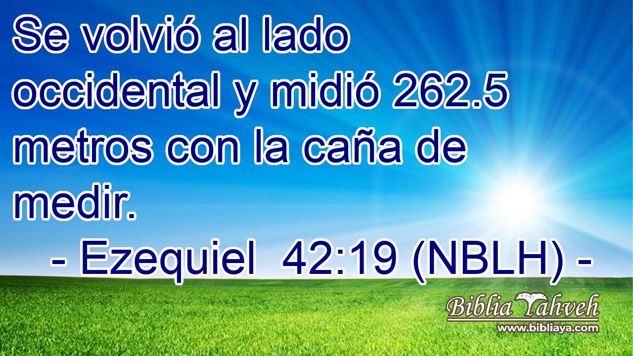  Se volvió al lado occidental y midió 262.5 metros con la caña de medir. 
