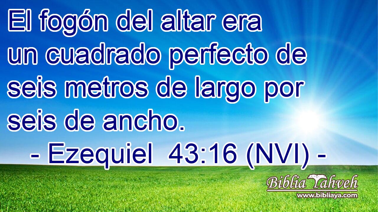  El fogón del altar era un cuadrado perfecto de seis metros de largo por seis de ancho. 