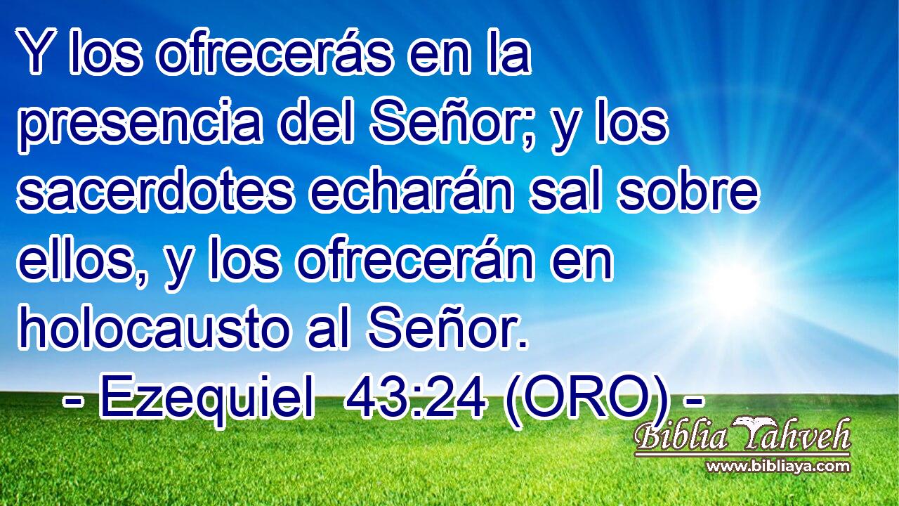  Y los ofrecerás en la presencia del Señor; y los sacerdotes echarán sal sobre ellos, y los ofrecerán en holocausto al Señor. 