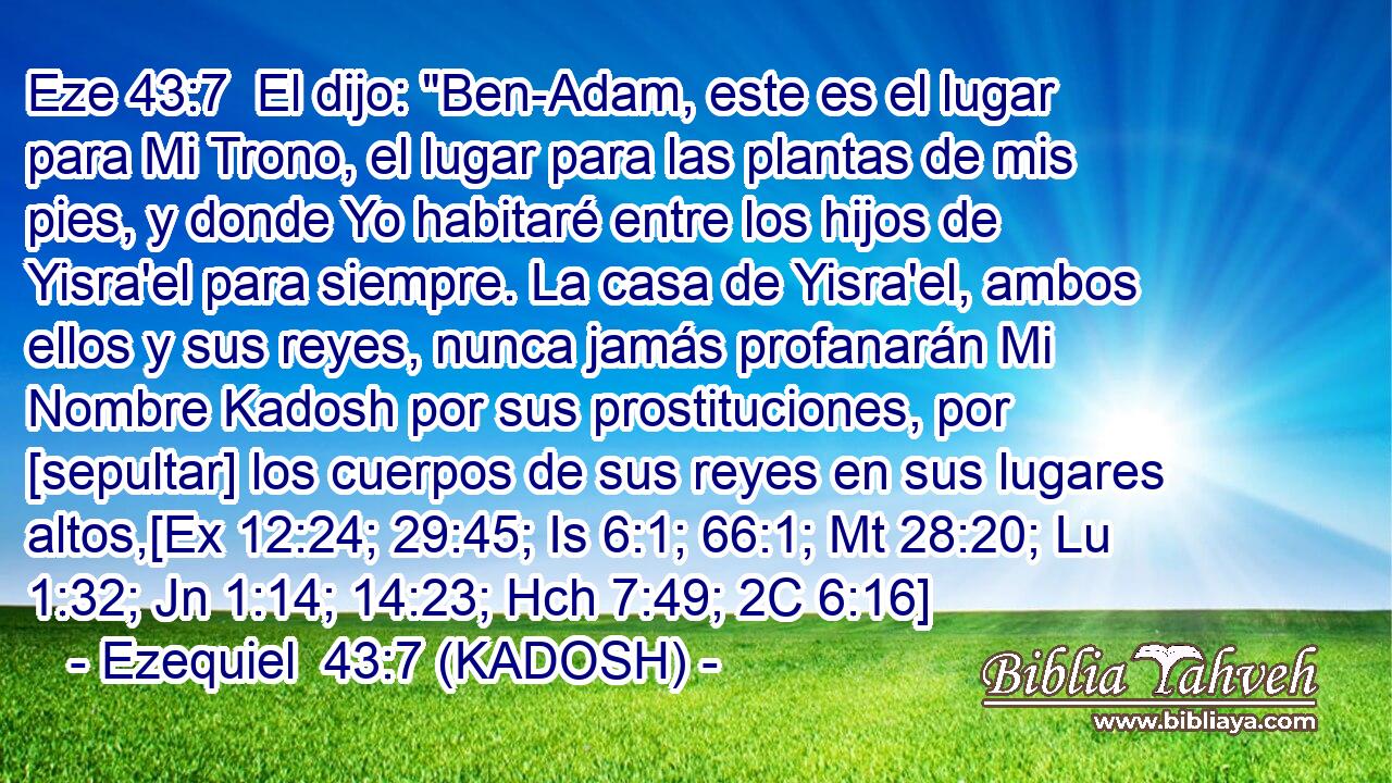  El dijo: 