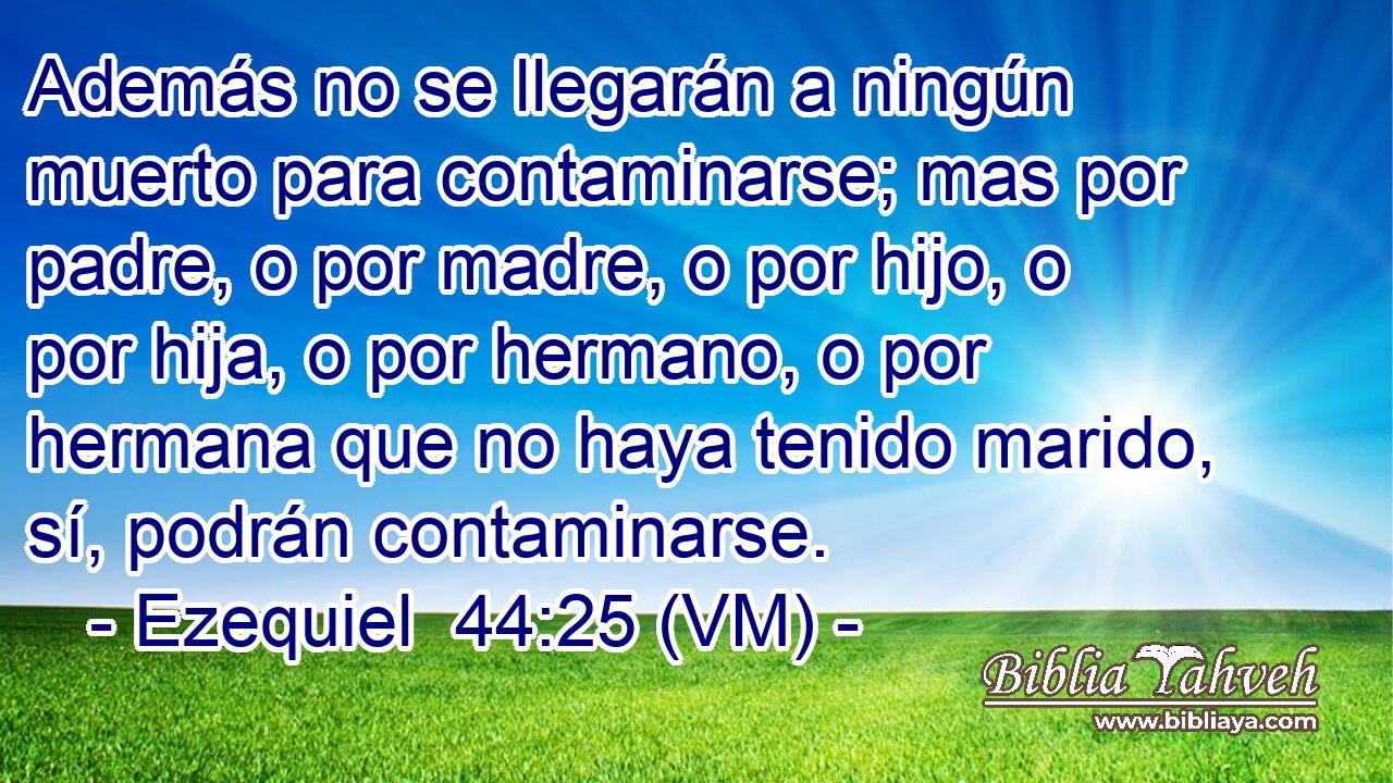  Además no se llegarán a ningún muerto para contaminarse; mas por padre, o por madre, o por hijo, o por hija, o por hermano, o por hermana que no haya tenido marido, sí, podrán contaminarse. 