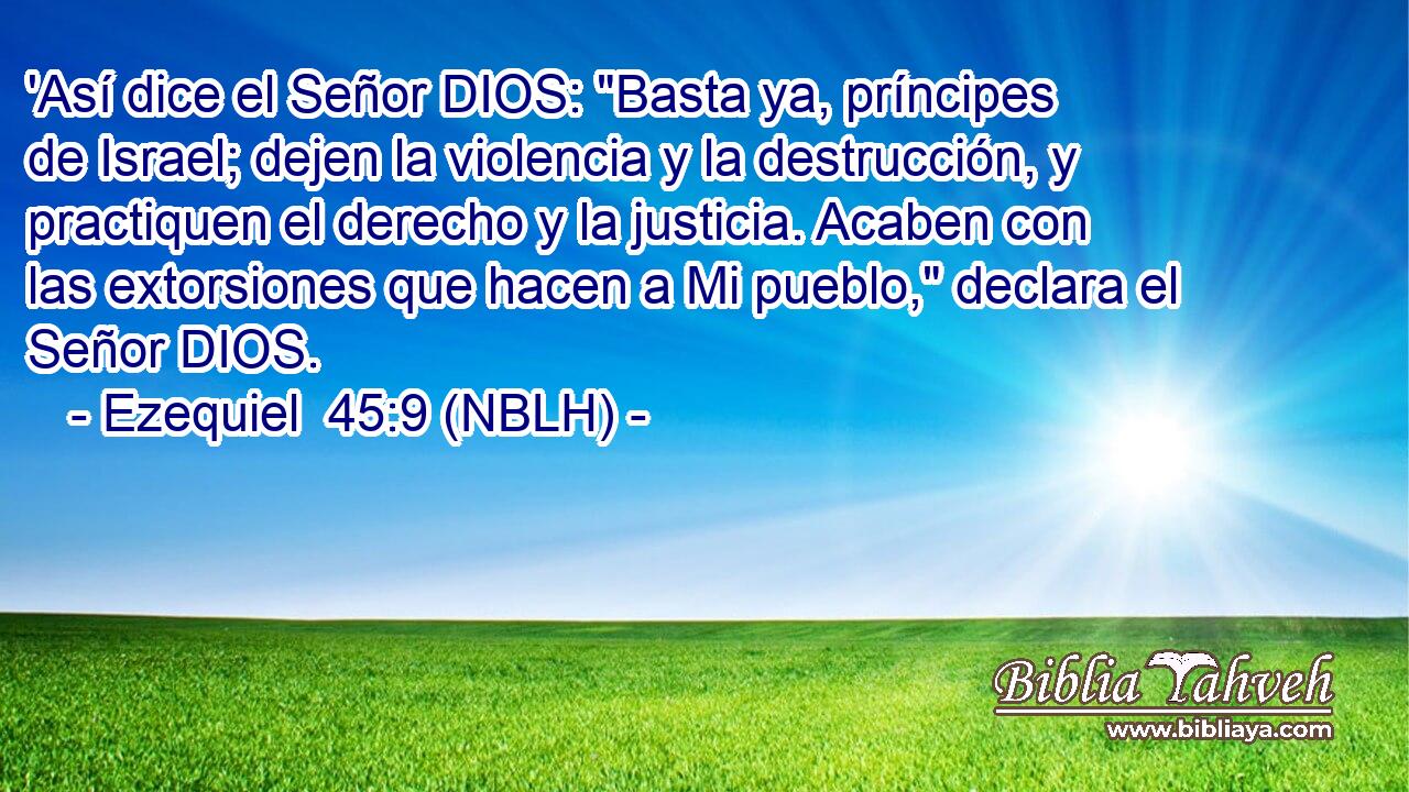  'Así dice el Señor DIOS: 