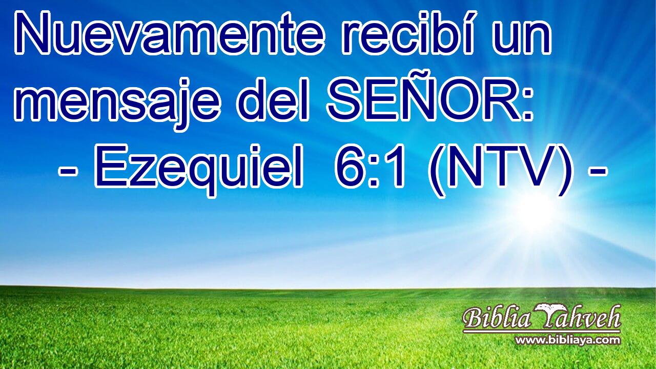 Nuevamente recibí un mensaje del SEÑOR: