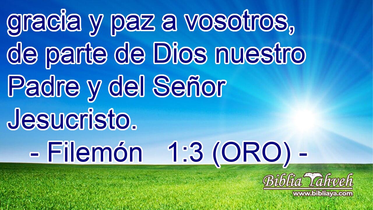  gracia y paz a vosotros, de parte de Dios nuestro Padre y del Señor Jesucristo. 