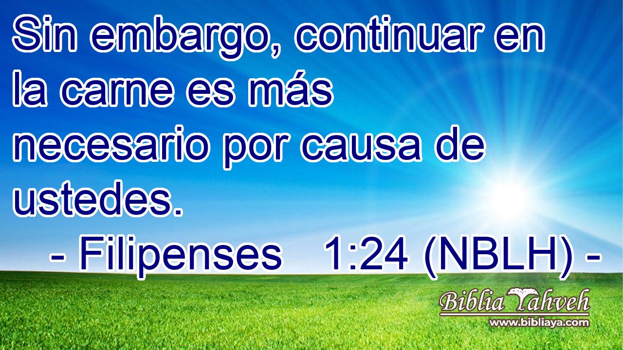  Sin embargo, continuar en la carne es más necesario por causa de ustedes. 