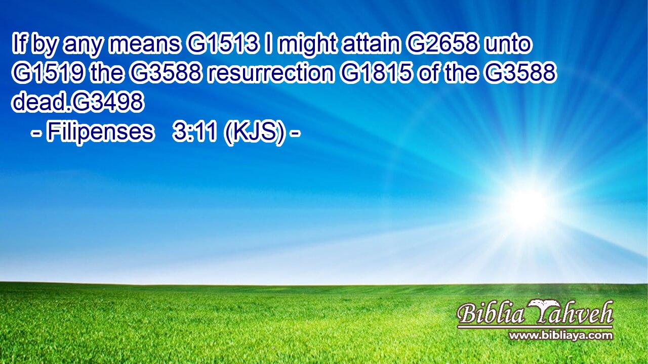 If by any means G1513 I might attain G2658 unto G1519 the G3588 resurrection G1815 of the G3588 dead.G3498