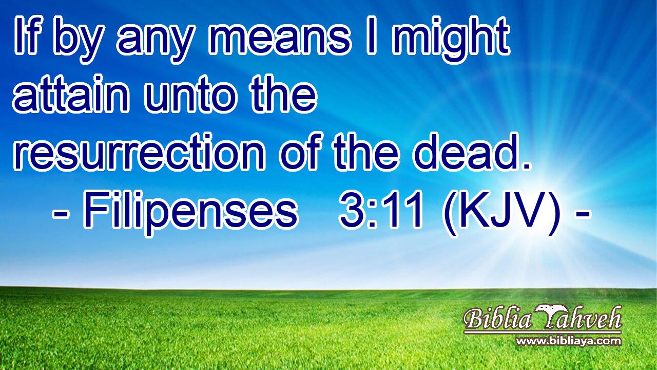 If by any means I might attain unto the resurrection of the dead.