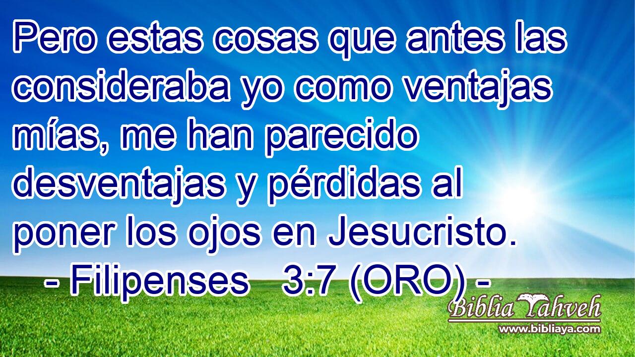  Pero estas cosas que antes las consideraba yo como ventajas mías, me han parecido desventajas y pérdidas al poner los ojos en Jesucristo. 