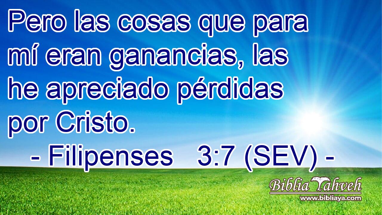 Pero las cosas que para mí eran ganancias, las he apreciado pérdidas por Cristo.