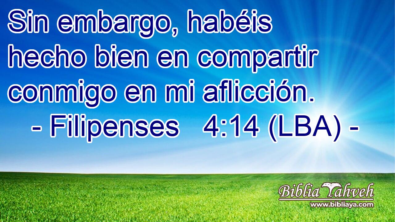 Sin embargo, habéis hecho bien en compartir conmigo en mi aflicción.
