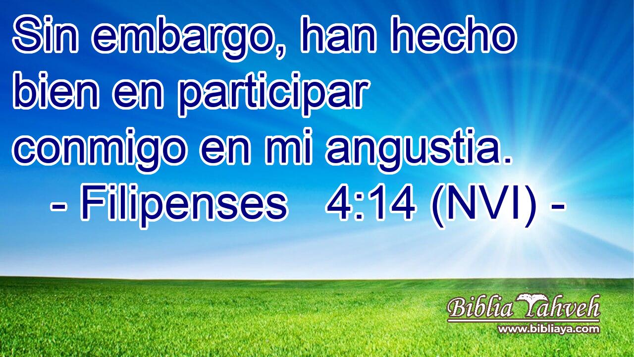  Sin embargo, han hecho bien en participar conmigo en mi angustia. 