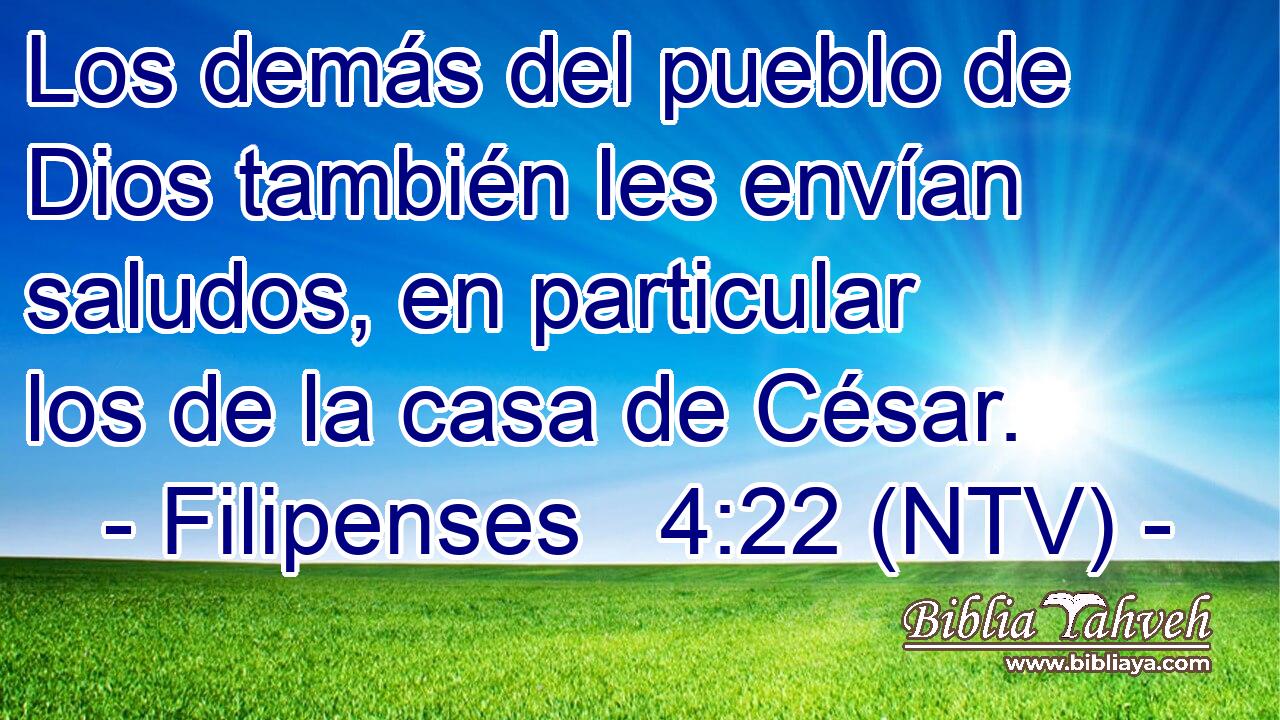 Los demás del pueblo de Dios también les envían saludos, en particular los de la casa de César.