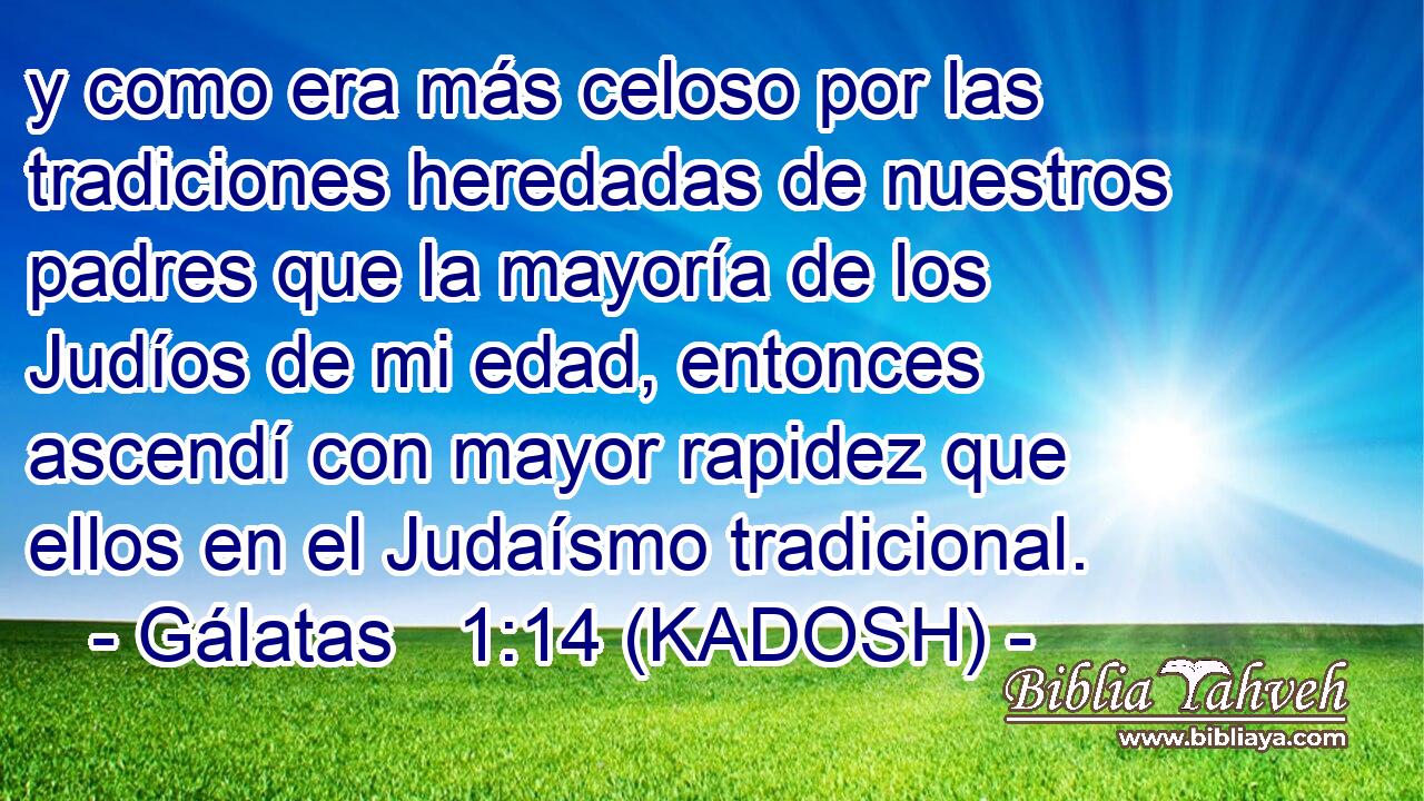  y como era más celoso por las tradiciones heredadas de nuestros padres que la mayoría de los Judíos de mi edad, entonces ascendí con mayor rapidez que ellos en el Judaísmo tradicional. 
