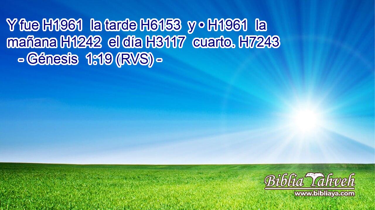 Y fue H1961  la tarde H6153  y • H1961  la mañana H1242  el día H3117  cuarto. H7243  
