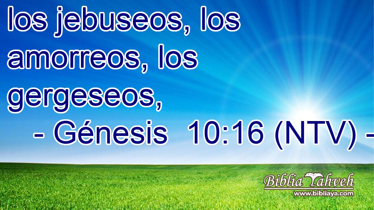 los jebuseos, los amorreos, los gergeseos,