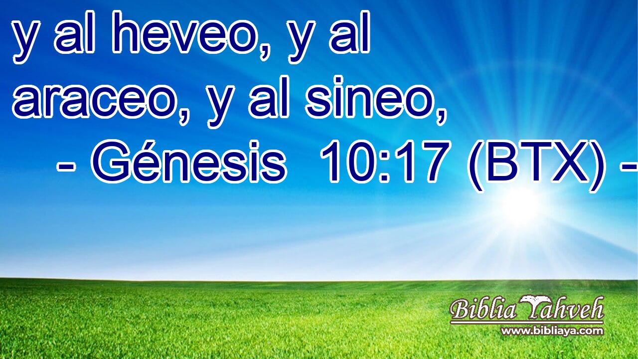 y al heveo, y al araceo, y al sineo,
