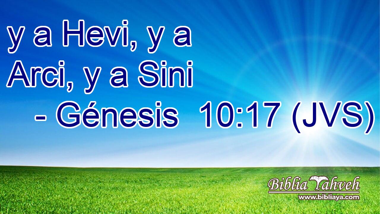 y a Hevi, y a Arci, y a Sini