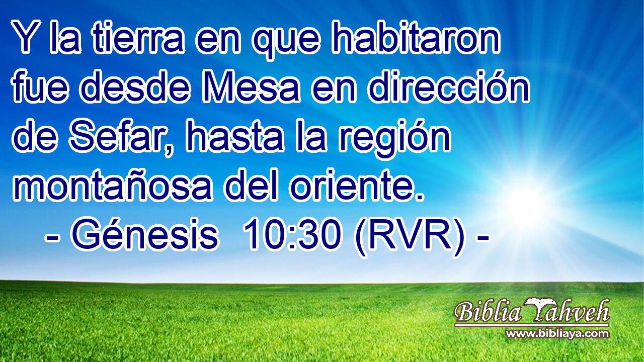 Y la tierra en que habitaron fue desde Mesa en dirección de Sefar, hasta la región montañosa del oriente.