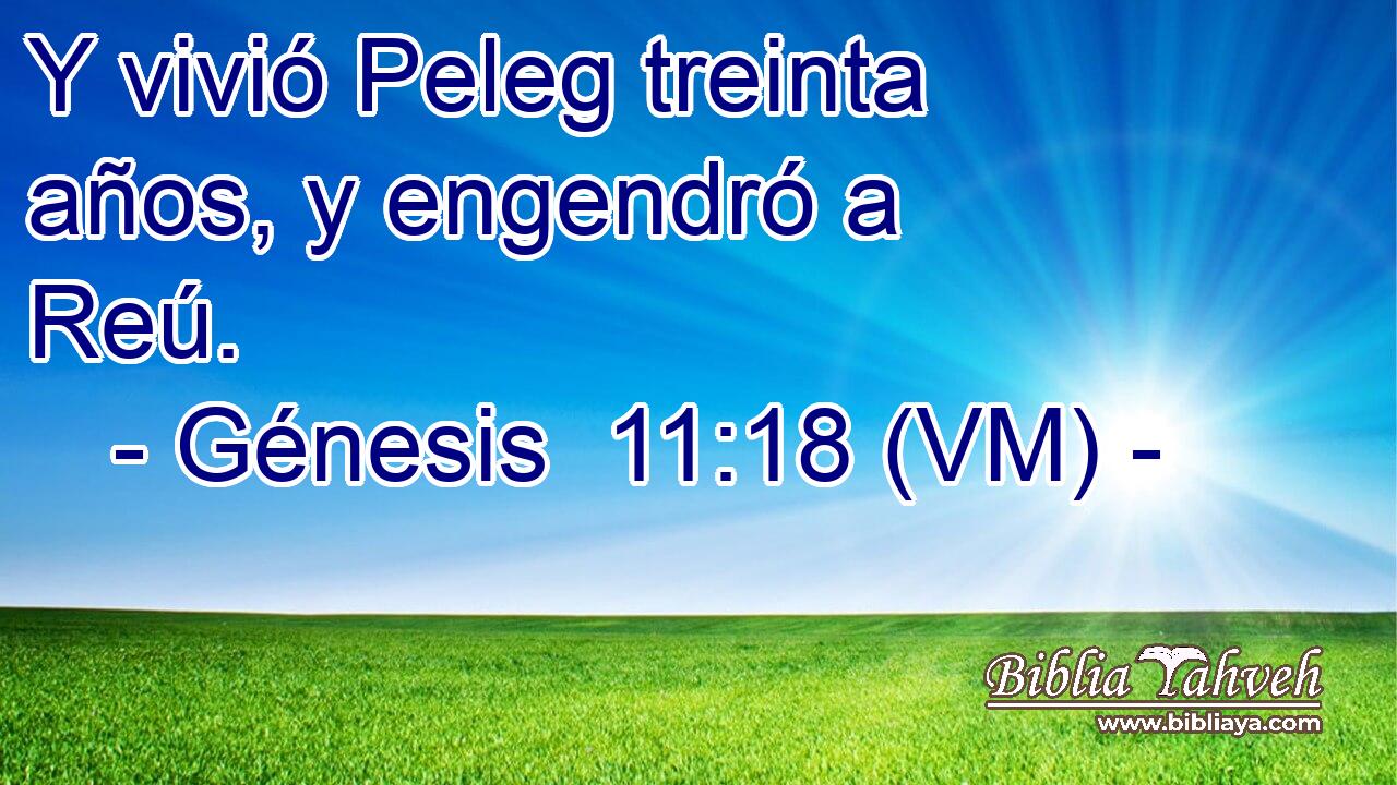  Y vivió Peleg treinta años, y engendró a Reú. 