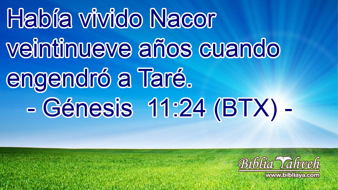 Había vivido Nacor veintinueve años cuando engendró a Taré.