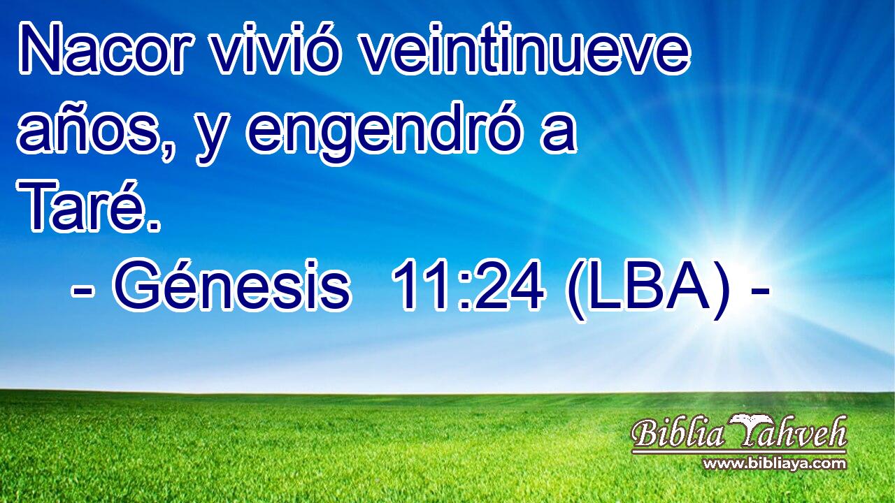 Nacor vivió veintinueve años, y engendró a Taré.
