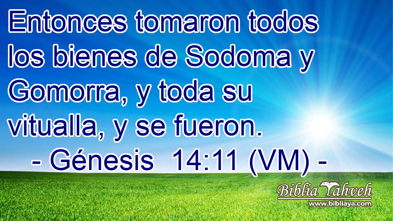  Entonces tomaron todos los bienes de Sodoma y Gomorra, y toda su vitualla, y se fueron. 