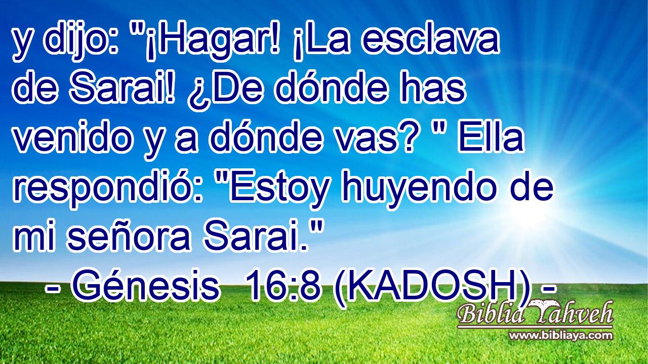  y dijo: 