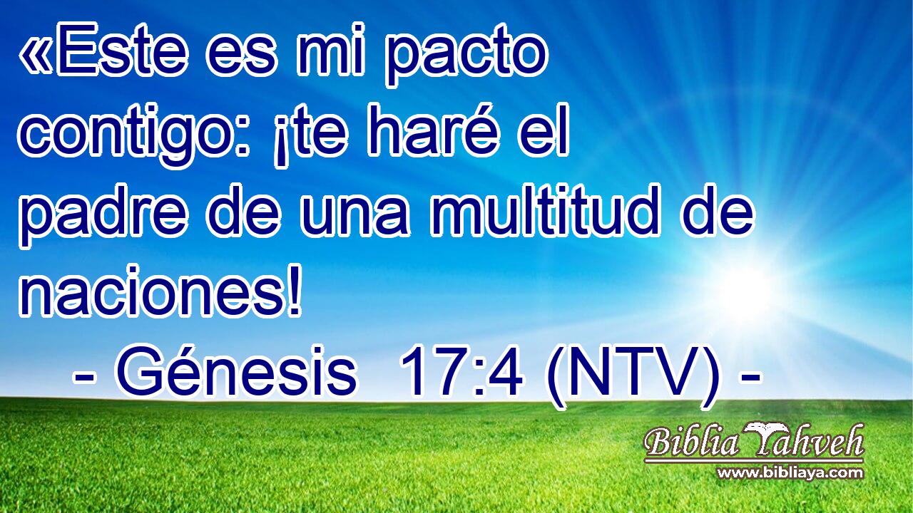 «Este es mi pacto contigo: ¡te haré el padre de una multitud de naciones!