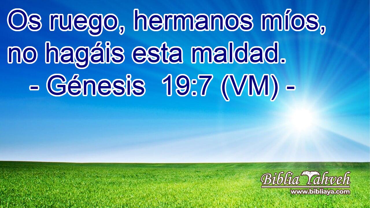  Os ruego, hermanos míos, no hagáis esta maldad. 