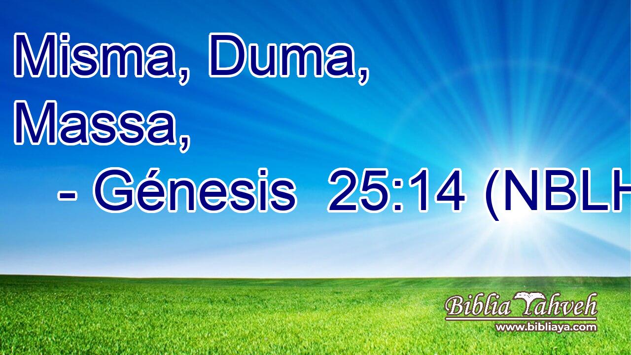  Misma, Duma, Massa, 