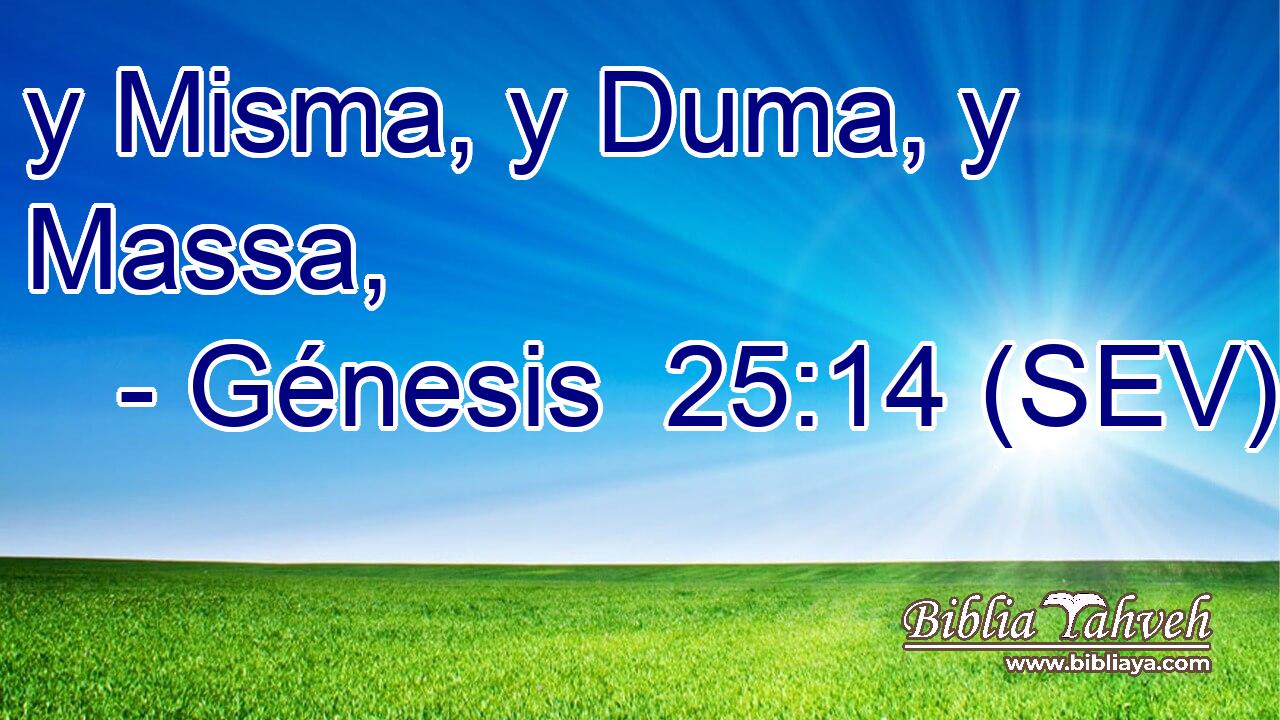 y Misma, y Duma, y Massa,